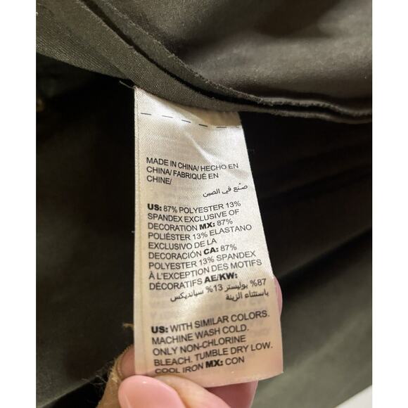 Chico’s Fauxsuede Drape Jacket Hippie Boho Embroidered Green Floral Size 3 XL/16 - Picture 14 of 16